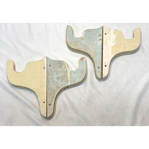 4 Wooden Antique Towel Bar Holders or Closet Bar